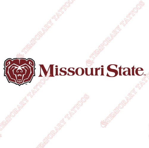 Missouri State Bears Customize Temporary Tattoos Stickers NO.5139